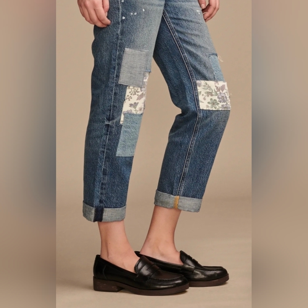 Women's Lucky Mid-Rise Boyfriend Jeans Size 8/29 - Picture 3 of 10